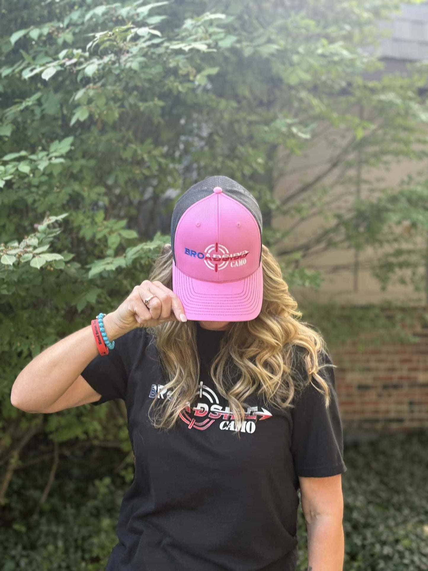 Unisex Pink & Black Hat